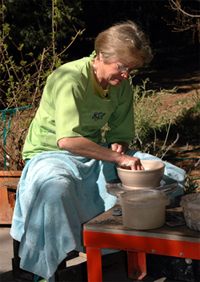 Julianne at Potter's Wheel